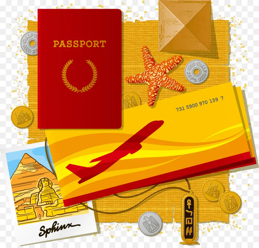 Itens De Viagem，Passaporte PNG