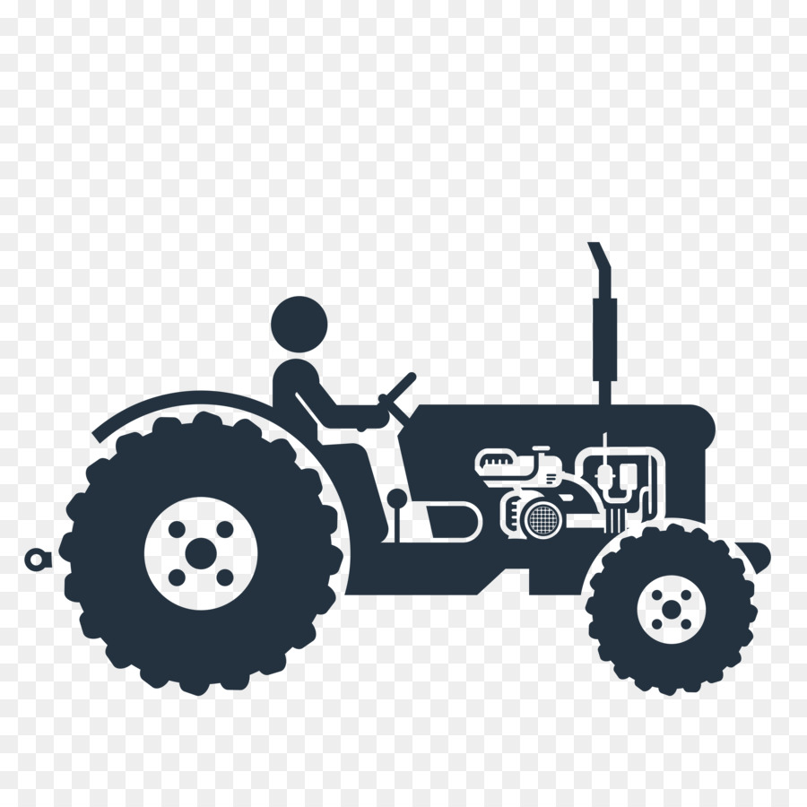 Design PNG E SVG De Trator Agrícola Cortado Para Camisetas