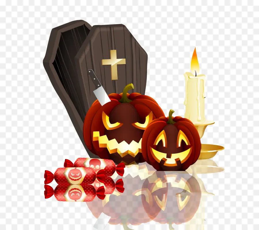 Abóboras De Halloween，Jack O' Lanternas PNG