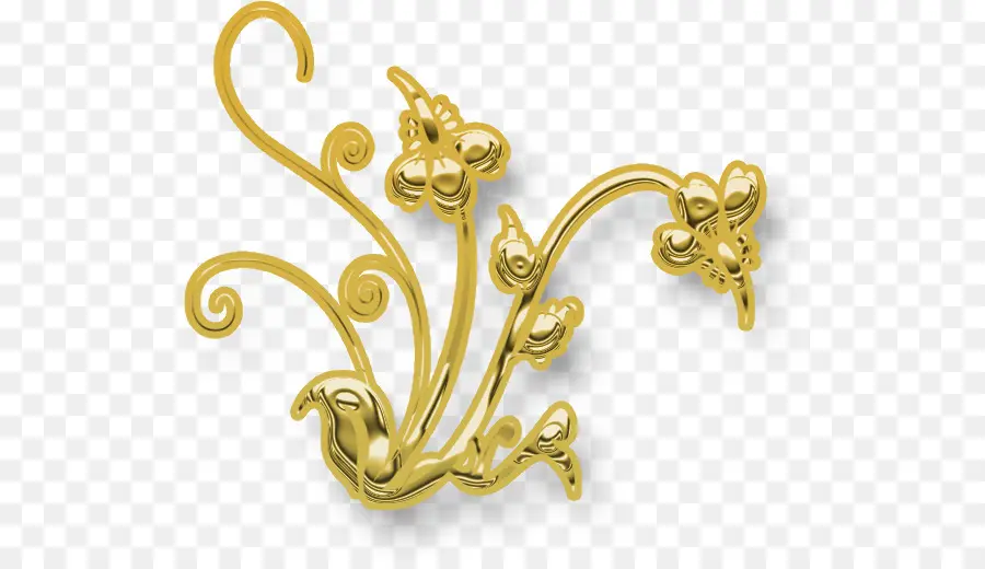 Ornamento Dourado，Decoração PNG