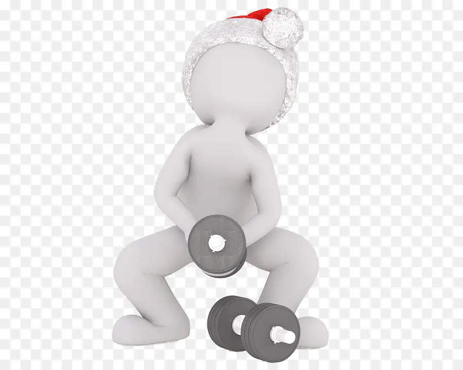 Figura Com Pesos，Chapéu De Papai Noel PNG