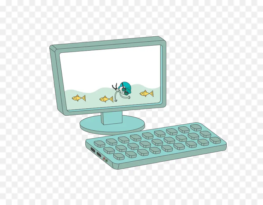 Computador，Cartoon PNG