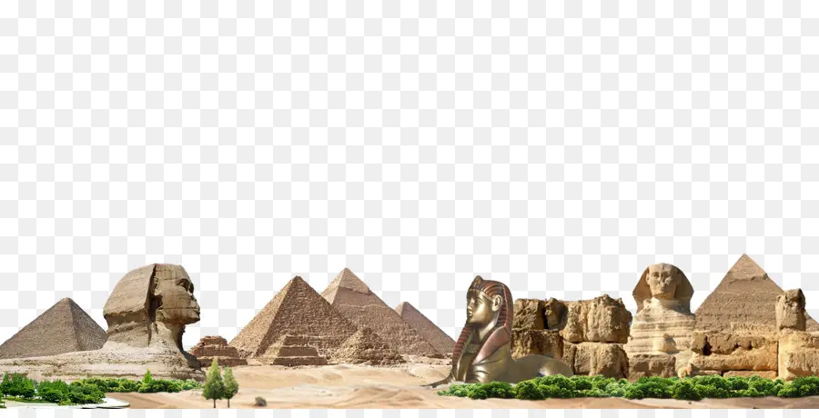 Pirâmides Do Egito，Complexo De Pirâmides De Gizé PNG