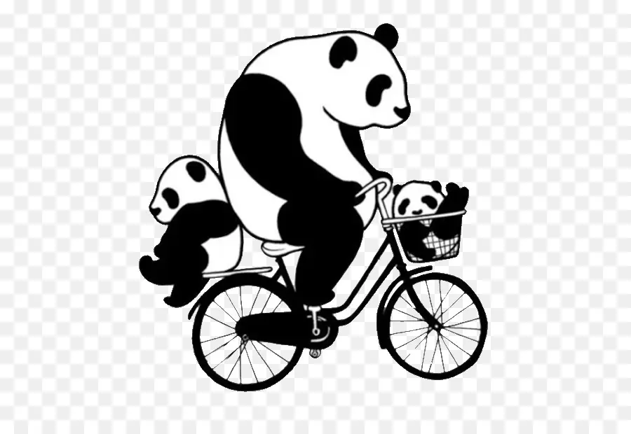 Pandas Na Bicicleta，Bicicleta PNG