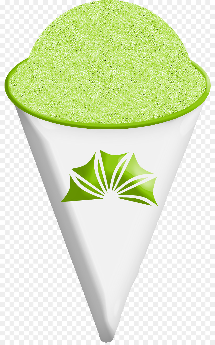 Cone De Neve Verde，Gelo PNG