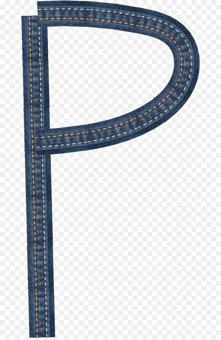 Letra P，Jeans PNG