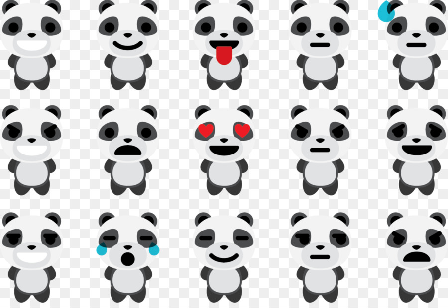 Panda，Emoções PNG