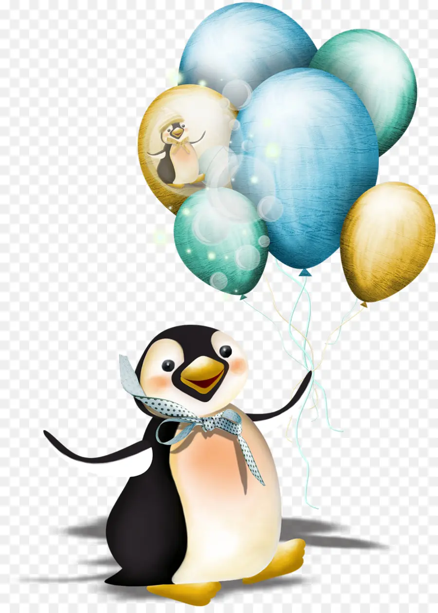 Pinguim Com Balões，Pinguim PNG