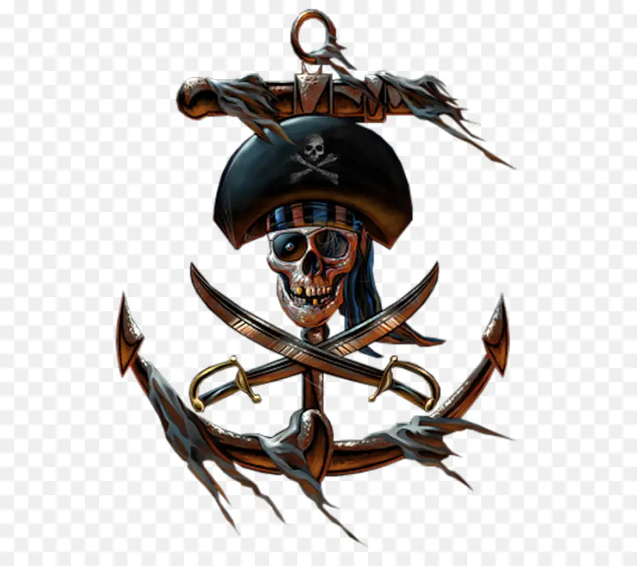 Emblema Pirata，Crânio PNG