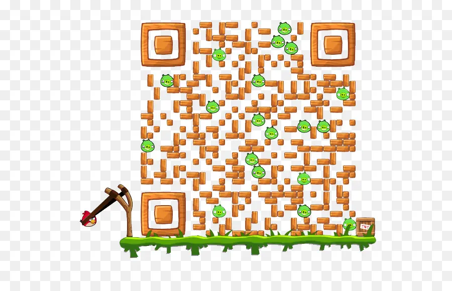 Código Qr Dos Pássaros Irritados，Pássaros PNG