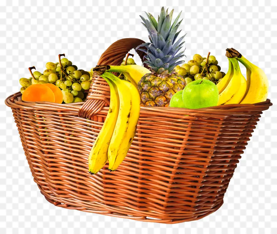 Frutas，Cesta De Presente PNG