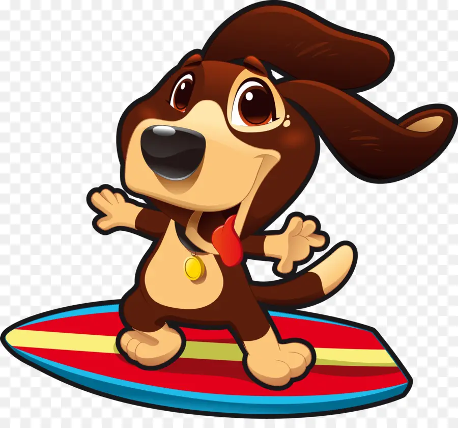 Cão，Surfar PNG