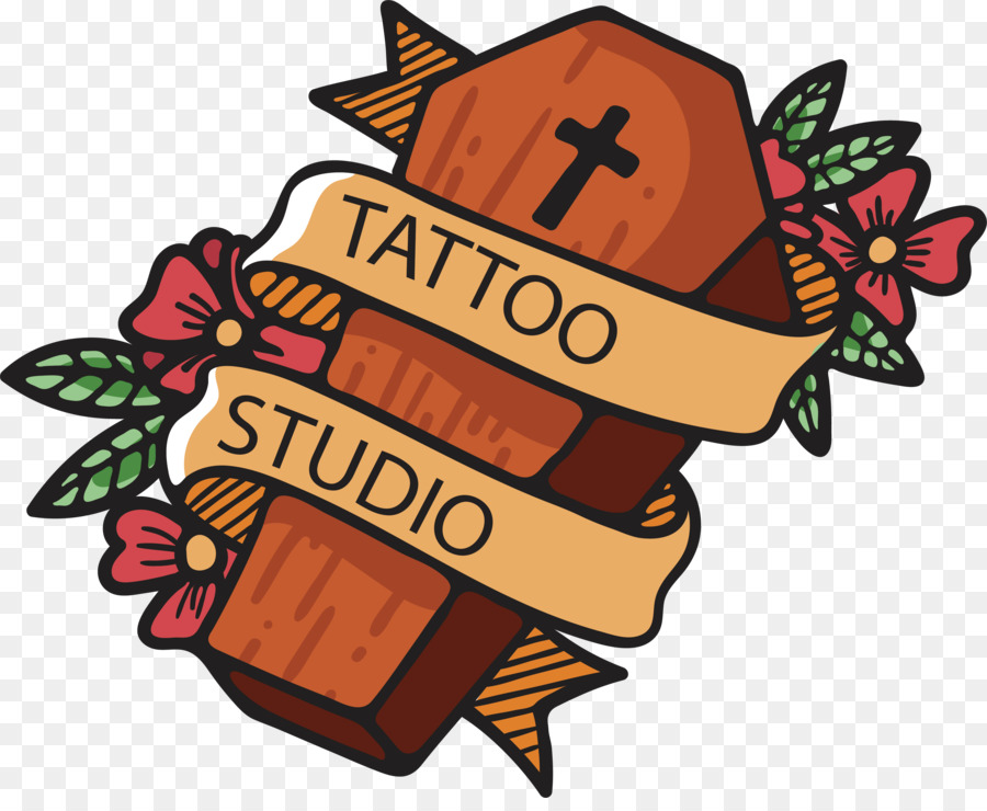 Logotipo Do Estúdio De Tatuagem，Caixão PNG