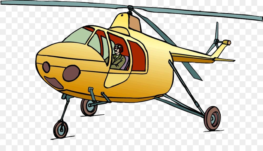 Helicóptero，Desenho Animado PNG