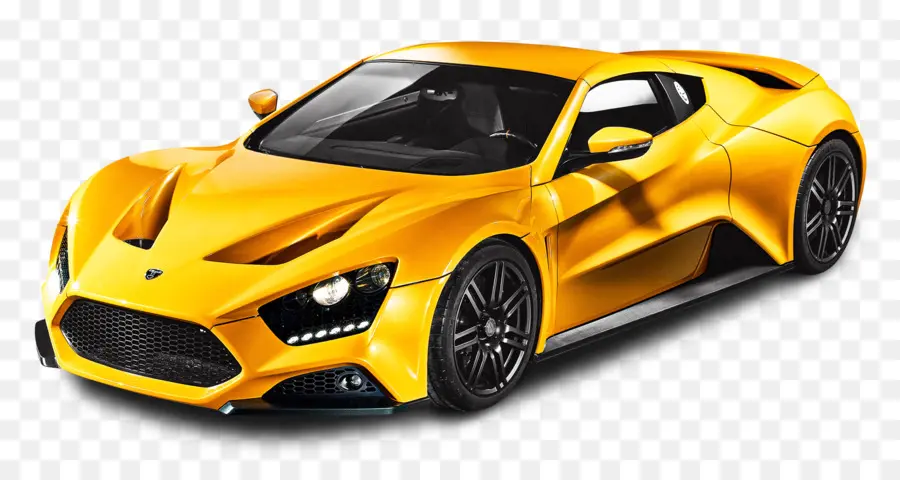 Carro Amarelo，Carro Esportivo PNG