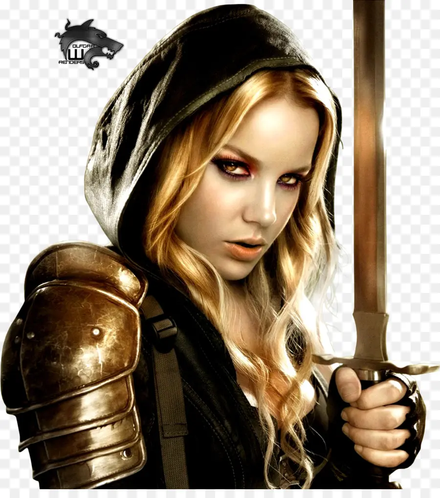 Mulher Guerreira，Espada PNG