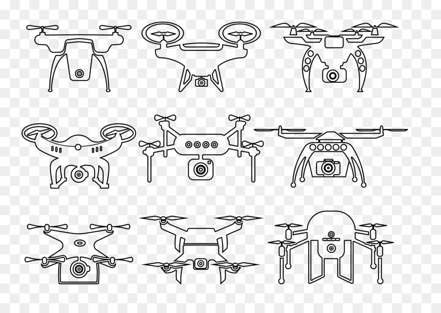 Drones，Quadricóptero PNG