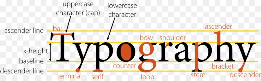 Diagrama De Tipografia，Tipografia PNG