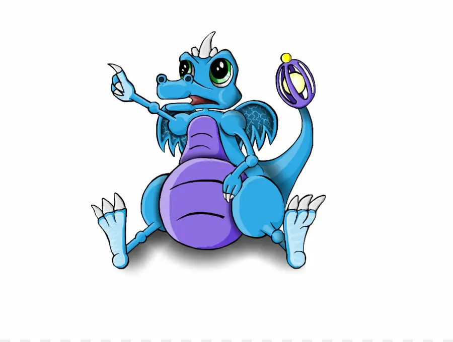 Dragão Azul，Desenho Animado PNG