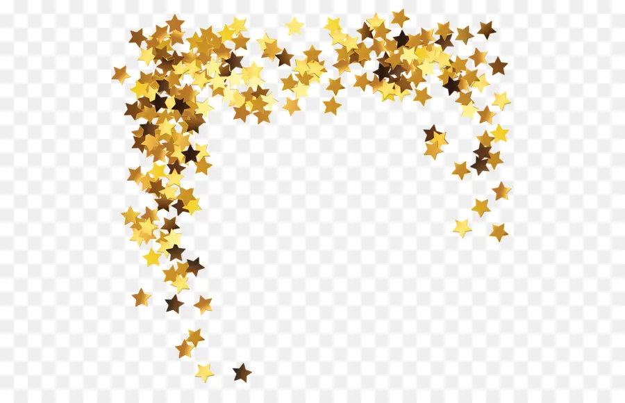 Confete Estrela，Amarelo PNG