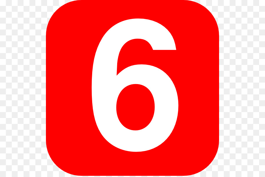 Número 6，Dígito PNG