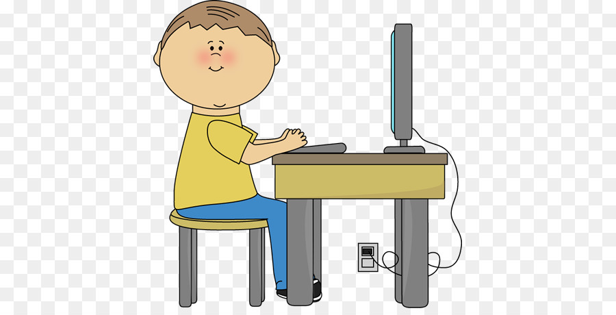 Computador，Criança PNG