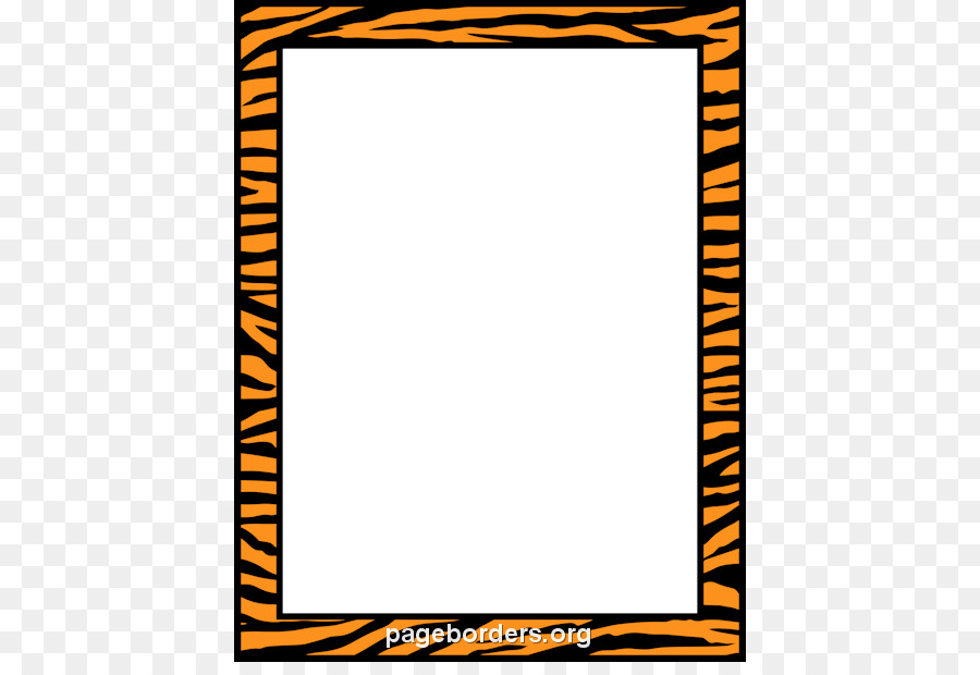 Borda De Impressão De Tigre，Quadro PNG