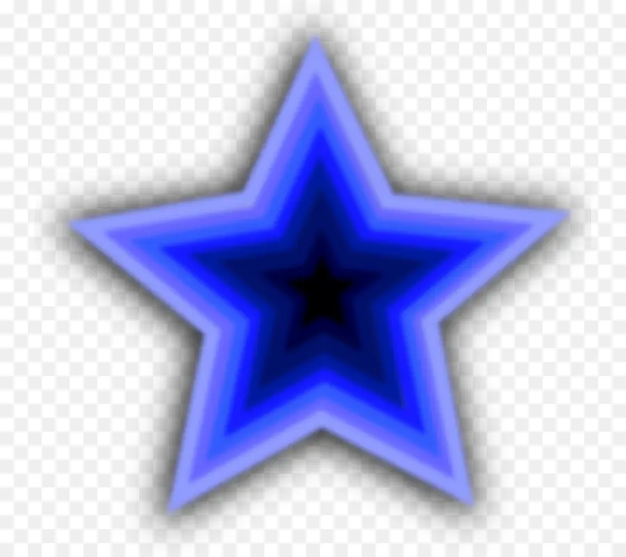 Estrela Azul，Brilho PNG