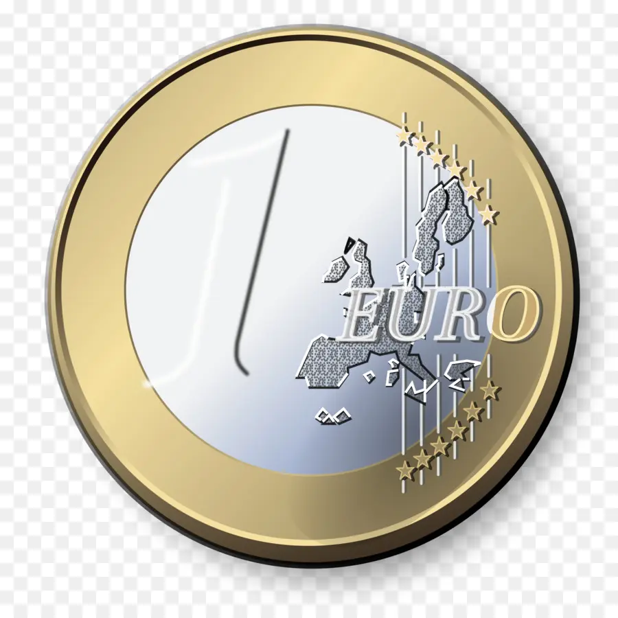 Moeda De Euro，Dinheiro PNG