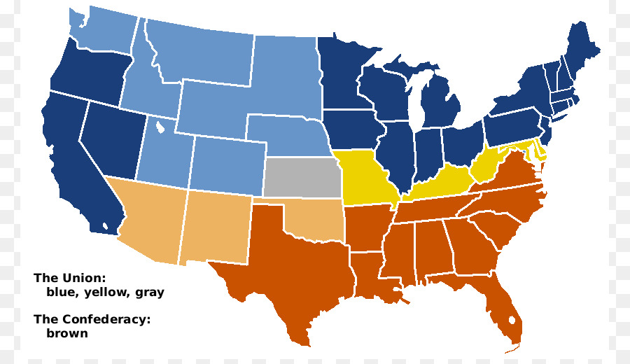 Sul Dos Estados Unidos，Guerra Civil Americana PNG