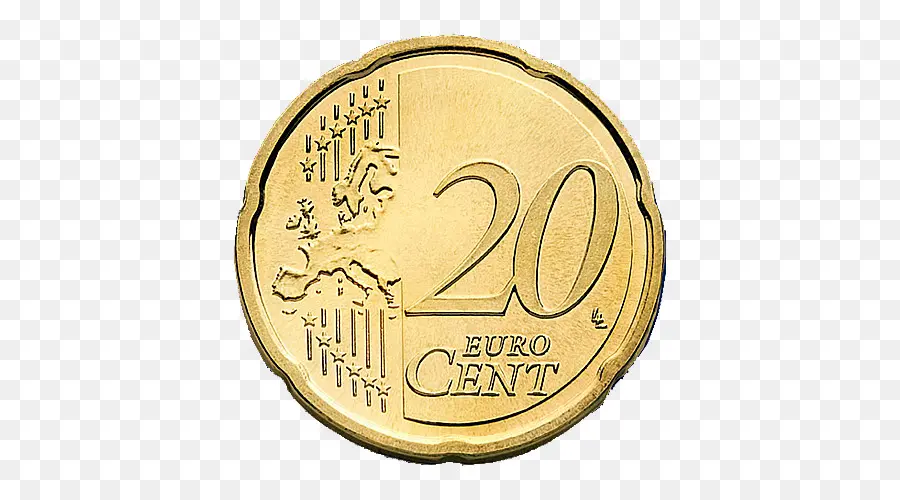 Moeda De 20 Cêntimos De Euro，Euro PNG