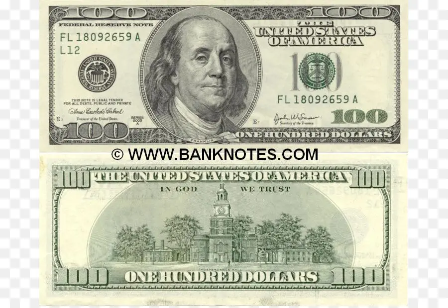 Estados Unidos Bill Hundreddollar，Dólares Dos Estados Unidos PNG