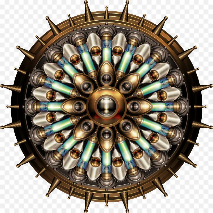 Roda Steampunk，Mecânico PNG