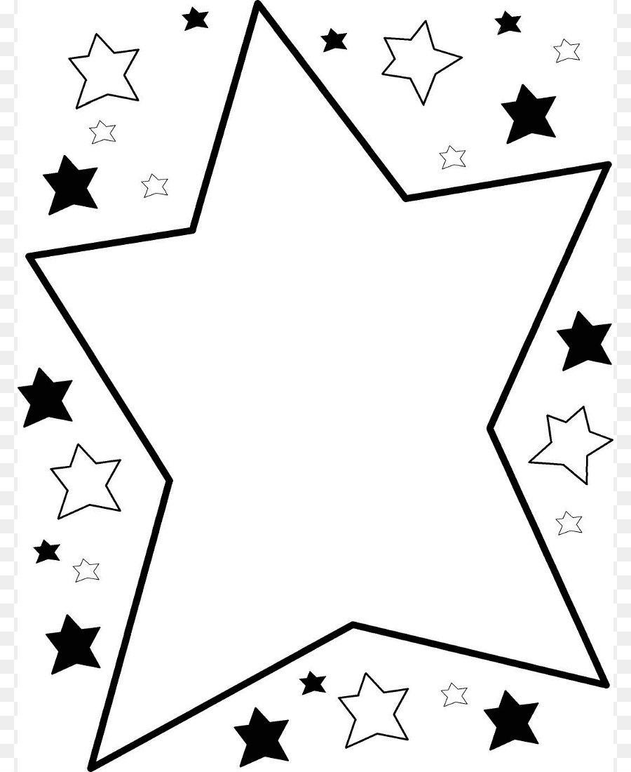 Estrela，Preto E Branco PNG