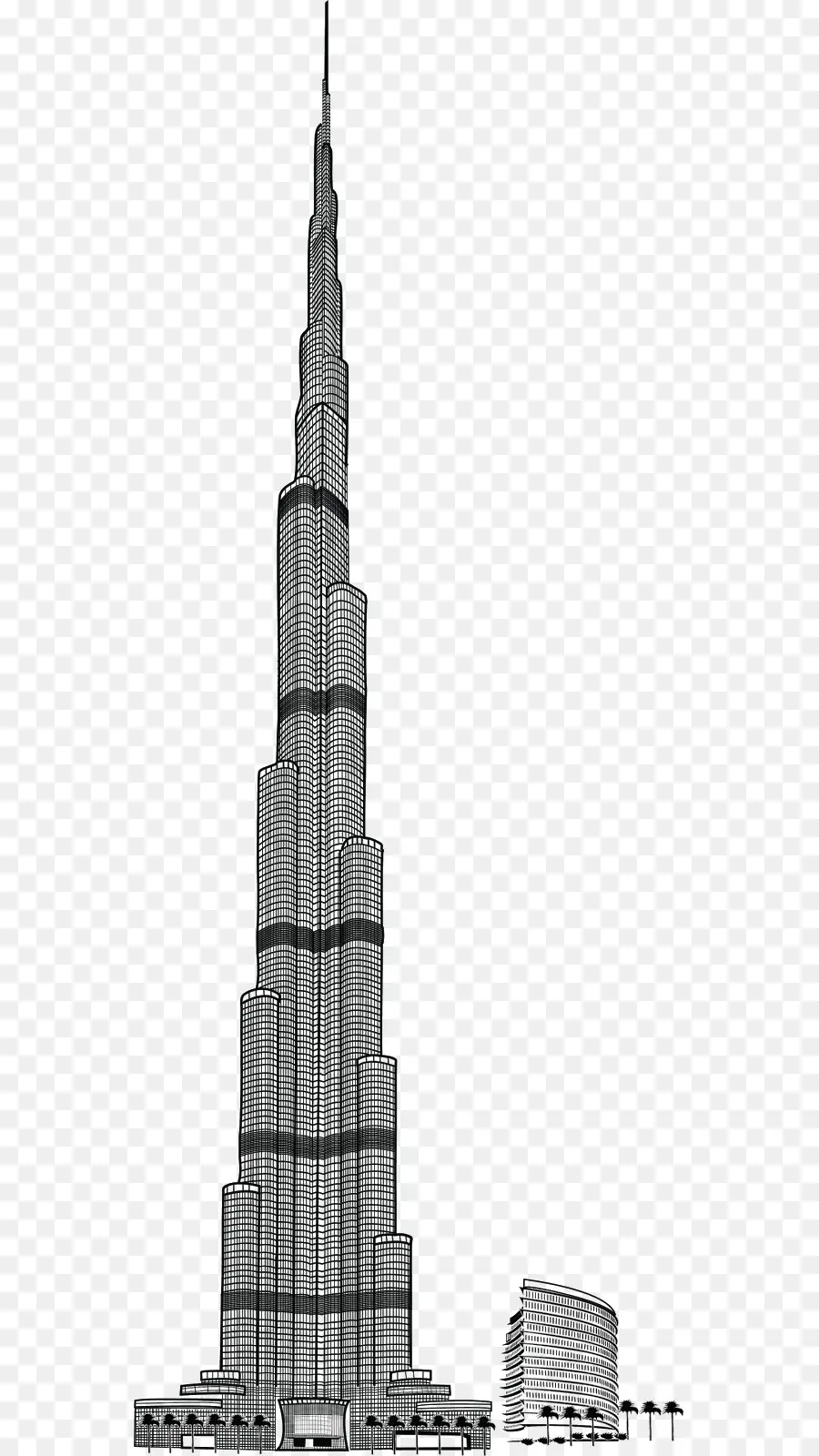 O Burj Khalifa，Desenho PNG