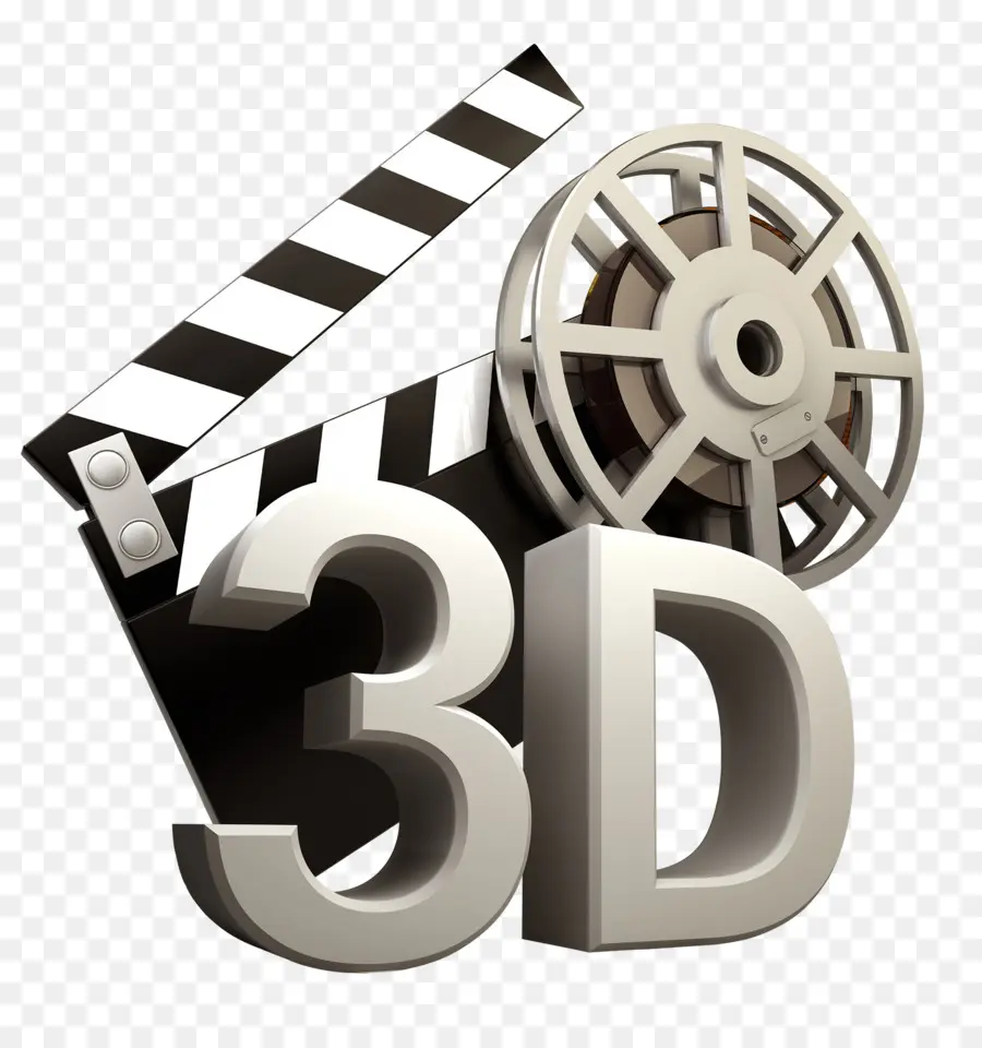 Rolo De Filme 3d，Claquete PNG