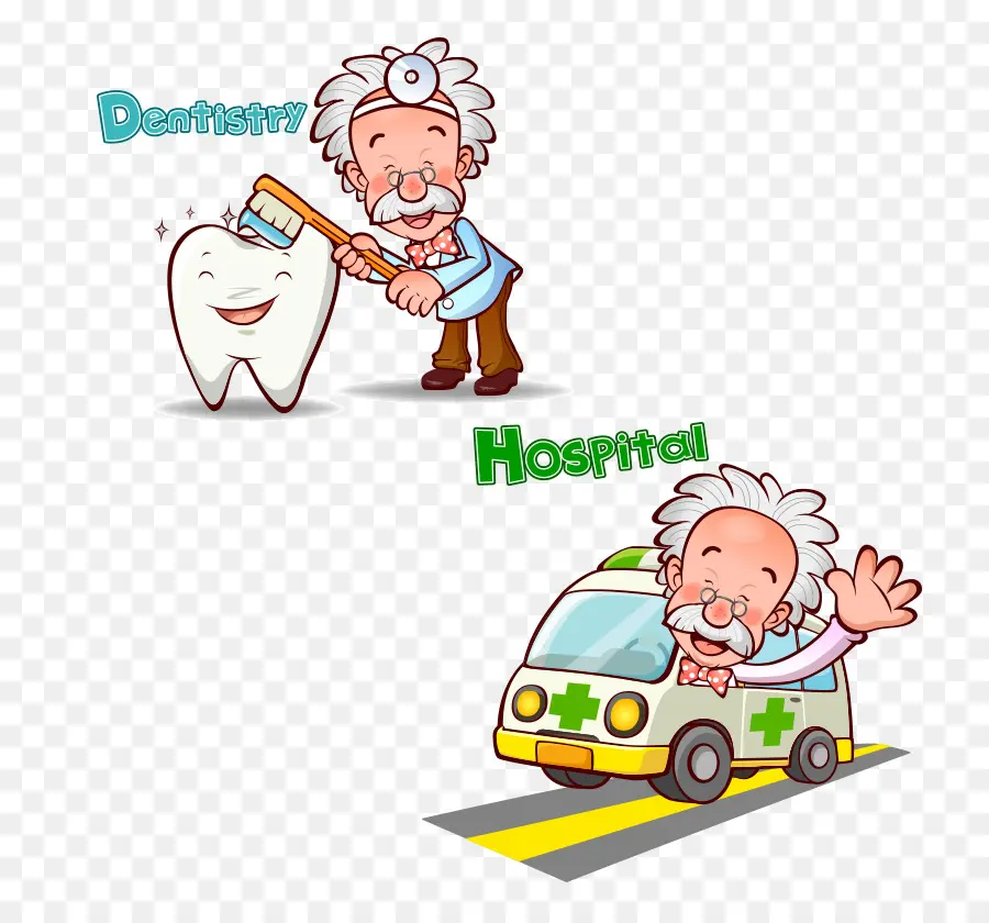 Dentista E Ambulância，Dente PNG