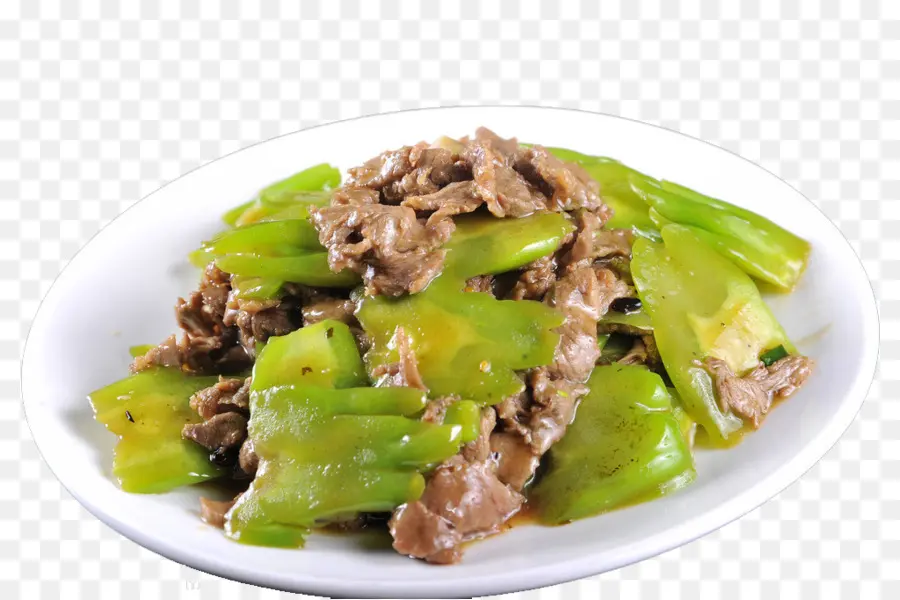 Carne E Pimentão Verde，Prato PNG