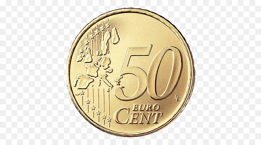 50 Cent Euro Moeda，Euro PNG