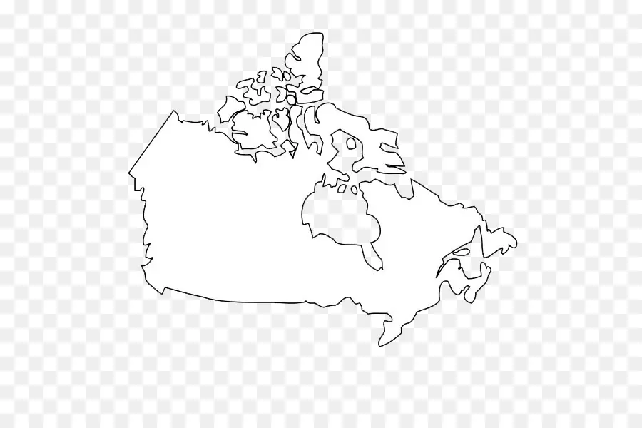 Contorno Do Mapa Do Canadá，País PNG