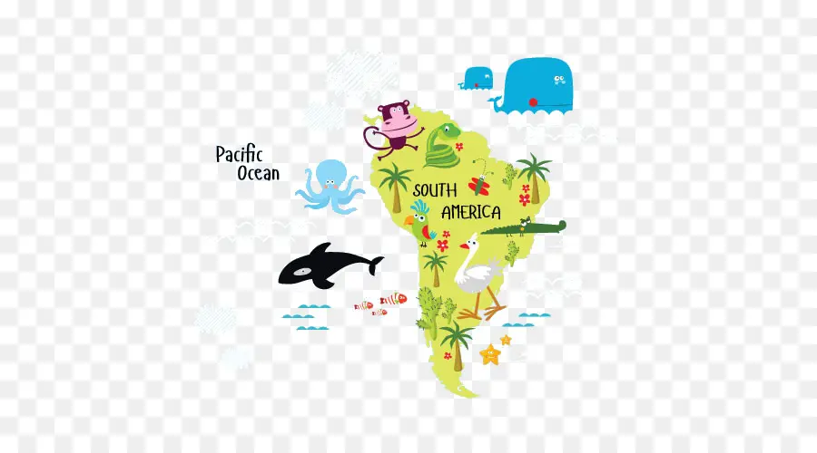 América Do Sul，Ilustração De Estoque PNG