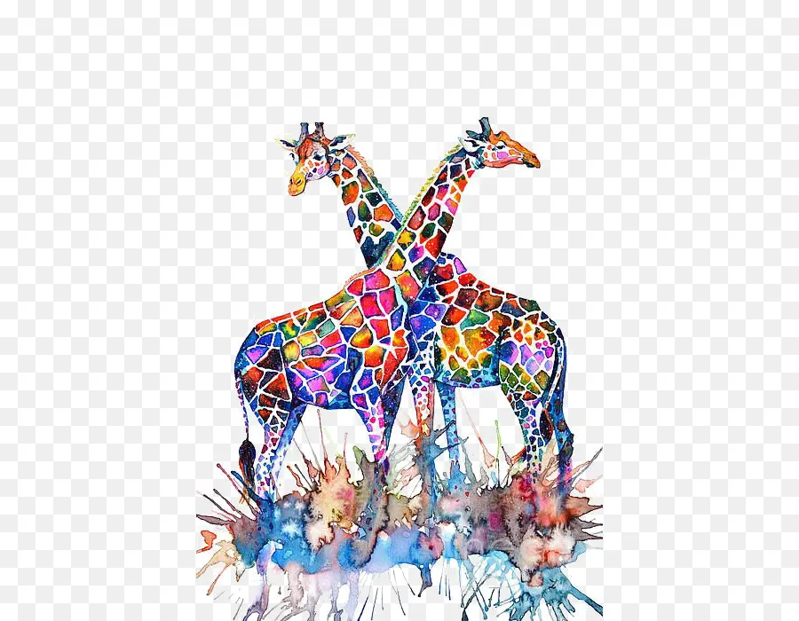 Girafa，Pintura PNG
