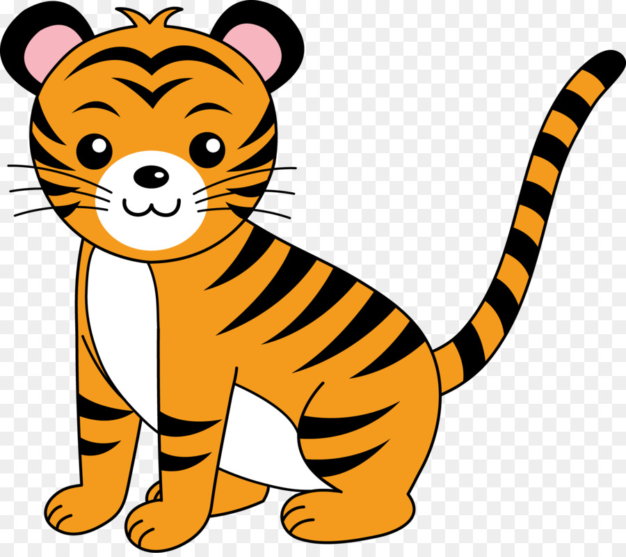 Tigre De Desenho Animado，Bonitinho PNG