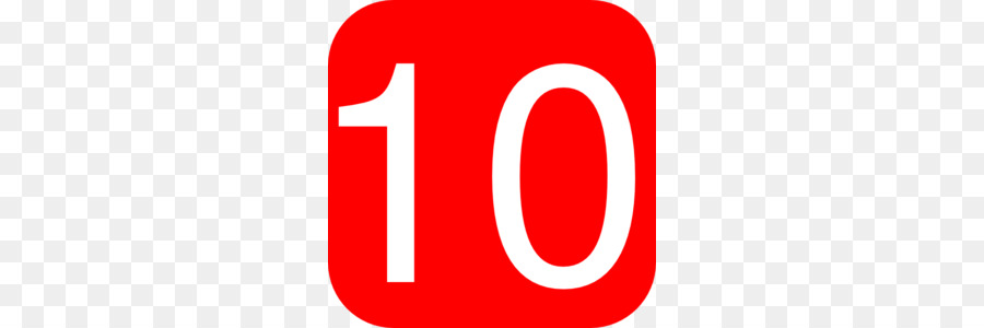 Número 10，Azul PNG