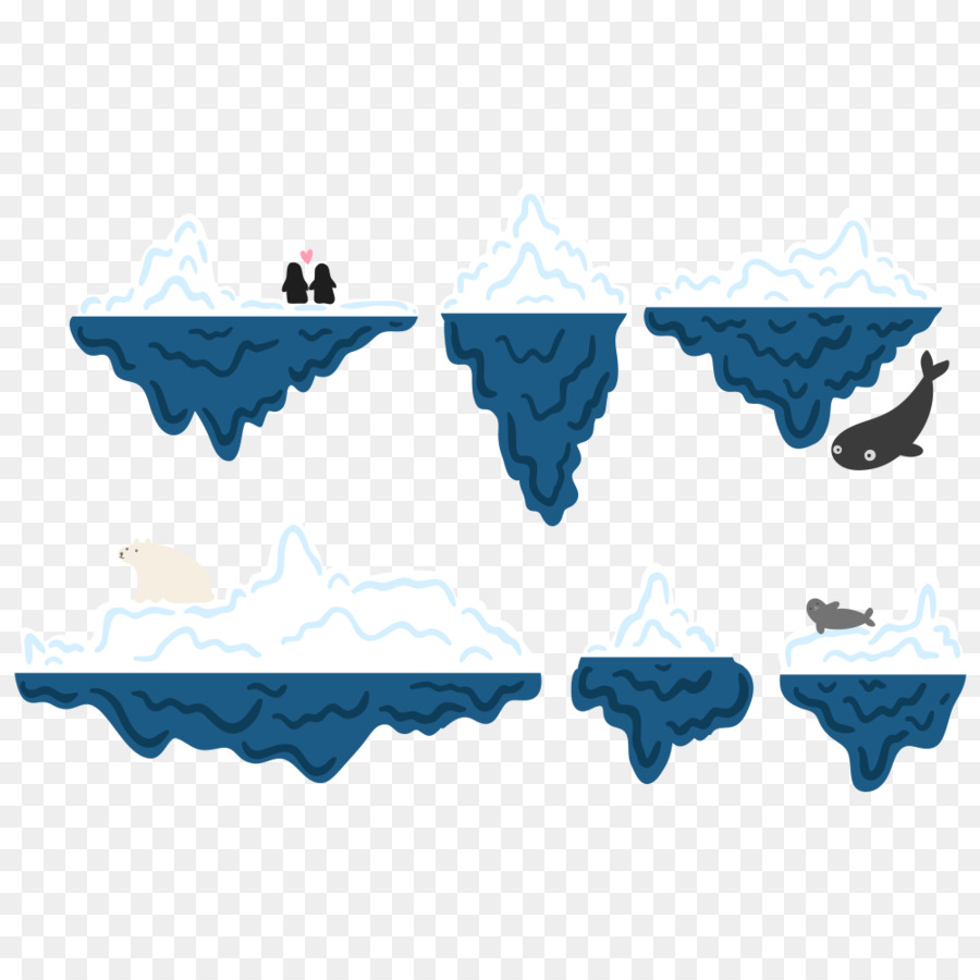 Icebergs，Pinguins PNG