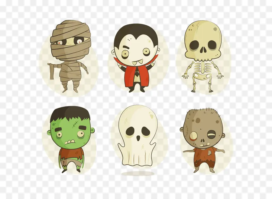 Personagens De Halloween，Múmia PNG