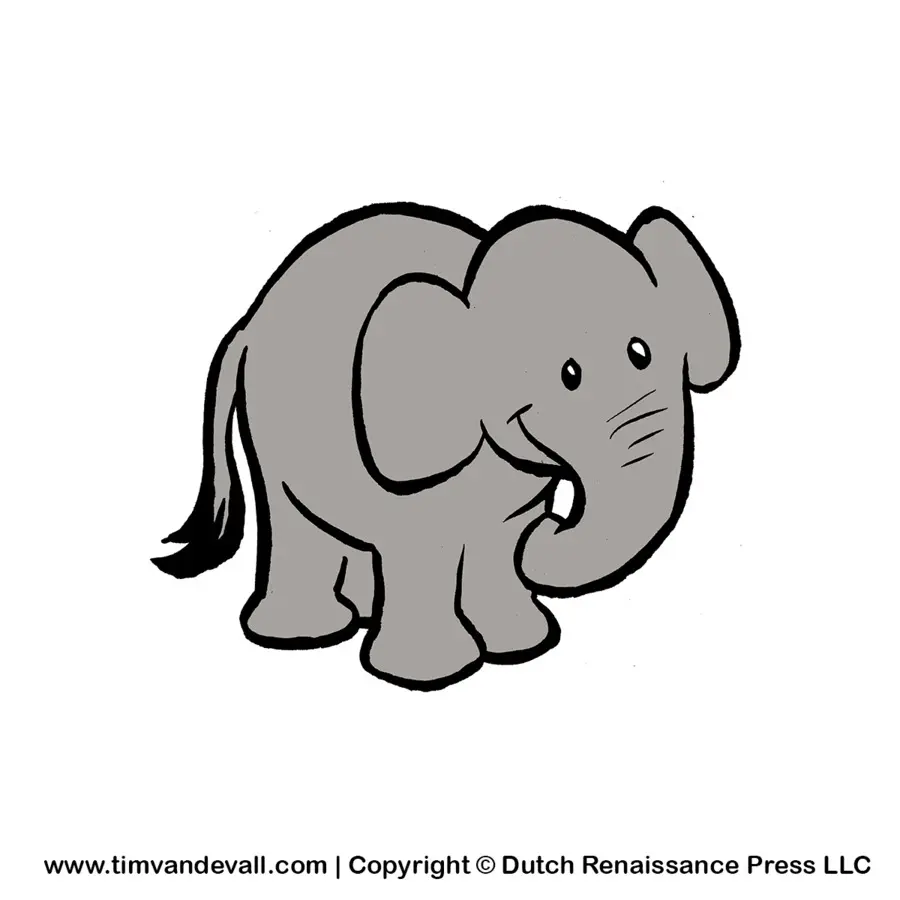 Elefante，Desenho PNG