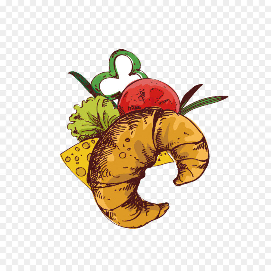 Sanduíche De Croissant，Queijo PNG