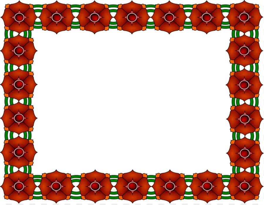 Moldura De Flores，Quadro PNG