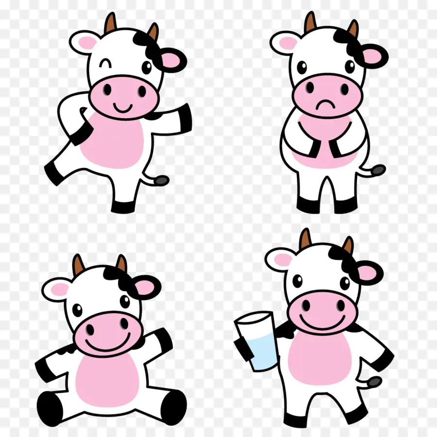 Holstein Frísia Gado，Cartoon PNG